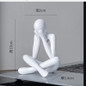 Nordic Style Thinker Ornament Thinker Statue Art Abstract Sculpture Home Bookshelf Decor Living Room Home Desktop Decoration — image 10 of 11