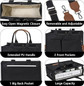 Tote Bag for Women With Compartments,Large Canvas Tote Women's Purse Crossbody Bags Work Laptop Book Bag Satchels Handbags — image 4 of 7