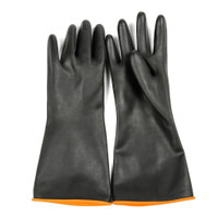 14-inch Rubber Waterproof Cleaning Washing Gloves  Industrial Acid Wear Gloves — image 2 of 11