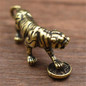 4PCS Tiger Casting Animal Figurine Abstract Geometric Style Metal Retro Sculpture Home Office Room Desktop Decoration Gift Diy — image 7 of 9