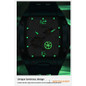 Dulunwe Starry Moon Phases Hollow Out Automatic Mechanical Watch Rubber Strap Luminous Wristwatch Tonneau Sports Men's Tourbillon Watches — image 6 of 15