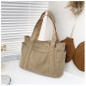 Stylish Corduroy Tote Bag for Women Large Capacity Commuter Shoulder Bag Minimalist Design Crossbody Bag Fashionable and Versatile — image 41 of 61
