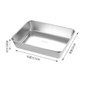 Stainless Steel Food Storage Container with Lid | Rectangular Kitchen Tray for Meal Prep, Snacks & Leftovers — image 11 of 12