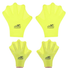 Silicone Swimming Gloves Webbed Swim Gloves Finger Frog Type Swim Training Gloves Water Resistance for Swimming/Diving/Water Aerobics — image 3 of 7