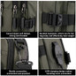 Men's Crossbody Bag, Multi-functional Waterproof Casual Shoulder Bag Fashion Single Shoulder Crossbody Bag Shoulder Backpack With USB Charging Port, Multiple Pockets For Hiking Cycling Mountaineering — image 13 of 34