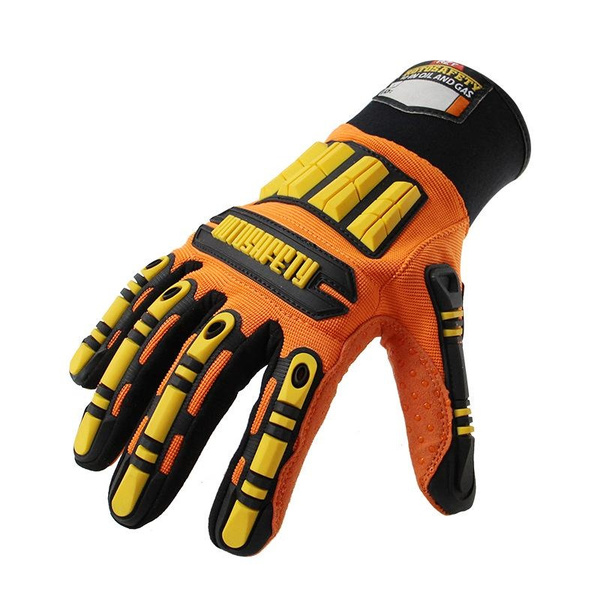 Heavy-Duty Anti-Impact Safety Gloves - Oil-Resistant, Anti-Slip, Puncture & Shock Resistant for Industrial Work — image 1 of 7