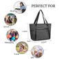 NEW Stylish Women Handbag 15.6 inch Laptop Tote Bag Lightweight  Nylon/Canvas Travel Shoulder Bag Multi-Function Bussiness Briefcase Shopping Bag — image 5 of 18