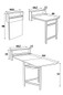 Creative Solid Wood Folding Wall Mounted Kitchen And Balcony Retractable Dining Table Sundries — image 13 of 19