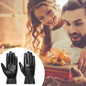 Unisex Leather Winter Warm Gloves Outdoor Windproof Soft Gloves Cycling Skiing Running Cold Winter Gloves M/L/XL — image 9 of 12