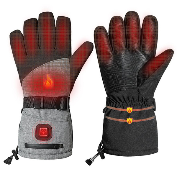 Heating Thermal Gloves Touchscreen Heated Gloves Winter Hiking Sport Gear — image 1 of 12