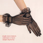 1 Pair Elegant Lace Short Gloves Solid Color Breathable Elastic Gloves For Tea Party Night Prom Wedding Bridal Gloves Accessories — image 4 of 10