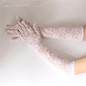 Flower Long Gloves Lace Gloves Prom Gloves Bridal Gloves for Wedding Gloves — image 9 of 13