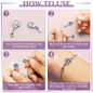 6PCS/10PCS/12PCS Locking Magnetic Clasps Rose Jewelry Magnetic Clasp Necklace Lobster Clasp Closures Magnetic Clasp Connector Chain Extenders for Jewelry Necklace Bracelet — image 7 of 23