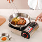 Space Efficient Stainless Steel Frying Pans Nonstick Kitchen Cooking Frypan with Folding Handle Camping Cookware — image 8 of 12