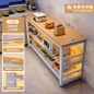 Multifunctional Kitchen Storage Cabinet with Microwave Stand and Cutting Board — image 33 of 58