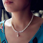 Wedding Charm Dangle Earrings Bridal Women Fashion Rhinestone Delicate Handmade Necklaces Jewelry Luxury Classics Accessories Crystal Pendant Necklace Drop Earring Set — image 4 of 12