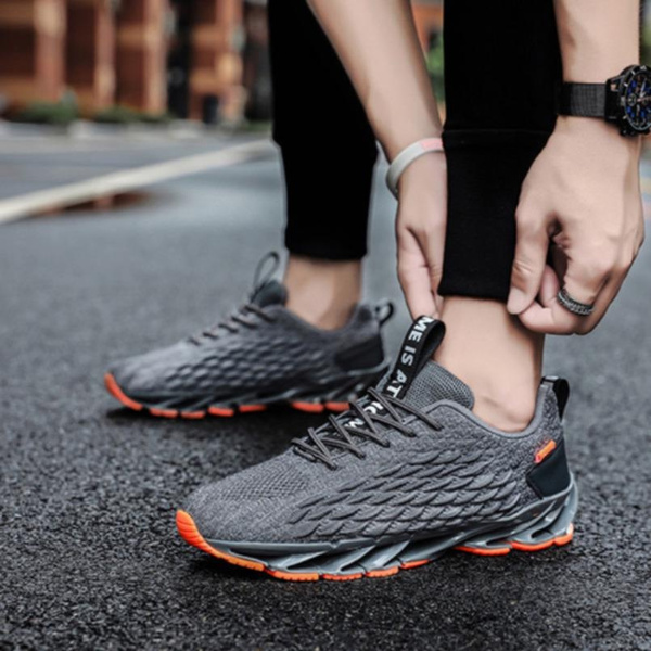 Large size breathable men's shoes mesh men's shoes, trendy shoes casual shoes, sports running men's shoes — image 1 of 33
