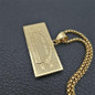 3mm Stainless Steel Chain Fashion Women Men's Hip Hop Iced Out US $100 Dollar Gold Color Pendant Necklace Jewelry — image 7 of 12