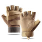 Tactical Gloves Hard Shell Half-Finger Grip Training Cut-Resistant Wear-Resistant Mountaineering Combat Protection Fitness — image 27 of 31