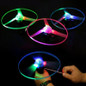 Funny Spinning Flyer Luminous Flying UFO LED Light Handle Flash Flying Toys for Kids Outdoor Game Color Random — image 5 of 16
