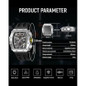 Mens Watches Luxury Tonneau Watches For Men Waterproof 50M Analog Replica Watch Chronograph Calendar Date MenS Dress Business Work Watch Diver Large Square Face Wristwatch — image 5 of 9
