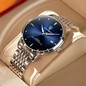 Men Watch Luxury Fashion Ultra Thin Watches Waterproof Clock Date Luminous Wristwatch Relogio Masculino — image 10 of 15