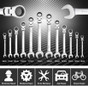 1pc/2pcs Metric Flex-Head Ratcheting Combination Wrench 72 Teeth 12 Point Dual-purpose Rachet Wrench Ended Spanner Hand Tools (6mm-24mm To Choose) — image 18 of 55