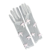 Elegant Tulle Gloves Bridal Shower Gloves Teaparty Gloves Wedding Sheer Gloves — image 2 of 17