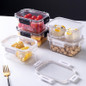 PP Food Storage Box Plastic Transparent Container Set with Lid Leakproof Kitchen Storage Bottle Jar Dry Food Jar Stackable Organizer Box for Freezer,Dishwasher, Oven, Microwave,Leftovers — image 15 of 36