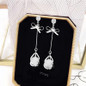 Metal Trendy Water Drop Women Dangle Earrings Simple Korean Jewelry Female Long Pendant Eardrop — image 6 of 13