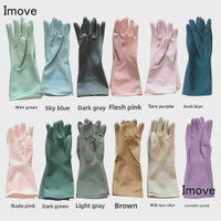 Premium Korean Latex Dishwashing Gloves - Food Safe, Anti-Slip, Thickened Rubber Cleaning Gloves — image 2 of 21