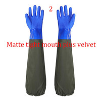 Practical Drain Cleaning Gloves,Pond Gloves,Long Rubber Gloves Safety Work Gloves Non slip and Waterproof Gloves — image 2 of 5