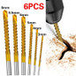 6Pcs/Set 3-8mm HSS Cobalt Drill Bits Set Twist Drill Titanium Drilling Spiral Screw Metric Composite Tap Drill for Drilling Cut Grooving — image 13 of 19