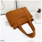 Stylish Corduroy Tote Bag for Women Large Capacity Commuter Shoulder Bag Minimalist Design Crossbody Bag Fashionable and Versatile — image 30 of 61