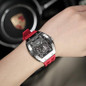 Watchs For Men Automatic  Luxury Tonneau Watch  Energy Storage Indicator  Sapphire Glass  50M Waterproof  Fluororubber Strap  Gifts For Men — image 7 of 8