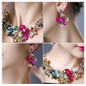 DIY Colorful Unique Statement Body Choker Necklace Earrings for Women Girls — image 4 of 14