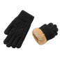 Touchscreen Winter Gloves for Men - Double Layer Fleece Lined, Cold Weather Thermal Gloves, Soft Cashmere-Like Knit — image 5 of 12