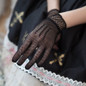 Women Summer Uv-proof Driving Gloves Mesh Fishnet Gloves Lace Mittens Full Finger Girls Lace Fashion Gloves — image 15 of 22