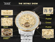 Fashion Popular JAG034M4T1 Automatic Men's Stainless Steel Watch Business Casual Steel Belt Watch — image 14 of 21