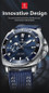 Luxury Trendy Man Wristwatch Square Dial Waterproof Luminous Date Week Men Watch Simple Business Quartz Leather Men's Watches Reloj — image 14 of 31