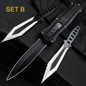 OTF Knives Set , Out The Front Automatic Knives , with Two Combat Ninja Throwing Knives Set — image 15 of 17