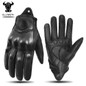 ELLSWEITA Motorcycle Gloves: Genuine Leather, Anti-Slip & Touchscreen Compatible for Riding — image 9 of 11