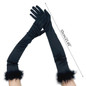 Fashion Gloves Female Elegant Solid Etiquette Gloves Wedding Party Long Gloves — image 6 of 15