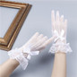 Women Summer Uv-proof Driving Gloves Mesh Fishnet Gloves Lace Mittens Full Finger Girls Lace Fashion Gloves — image 13 of 22