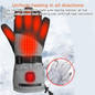 Electric Heated Warm Gloves Waterproof Snow Ski Gloves Snowboarding Gloves — image 7 of 13