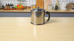 1pc Home Kitchen Container With Strainer Easy To Holding When Need Stainless Steel Made For Storage Cooking Oil And Grease 1.8L/ 60 Oz — image 11 of 11