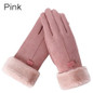1 Pair Winter Warm Soft Comfortable Suede Wool Gloves Touch Screen Full Finger Gloves Outdoor Sports Gloves Furry Gloves Winter Cold Gloves — image 11 of 13
