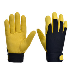 1 Pair Men Work Gloves for Gardening Mechanics Construction Driver Dexterity Breathable Design 4 Sizes for M/L/XL/XXL — image 3 of 10