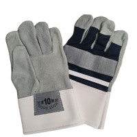 Heavy Duty Leather Palm Work Gloves for Construction Welding and Ironwork — image 2 of 17