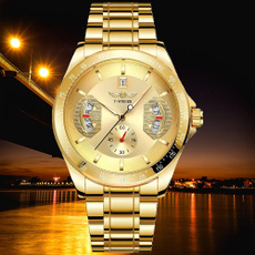 Luxury Automatic Mechanical Watch for Men, Big Dial Tourbillon Chronograph with Tachymeter, Waterproof Custom Stainless Steel Wristwatch — image 3 of 11